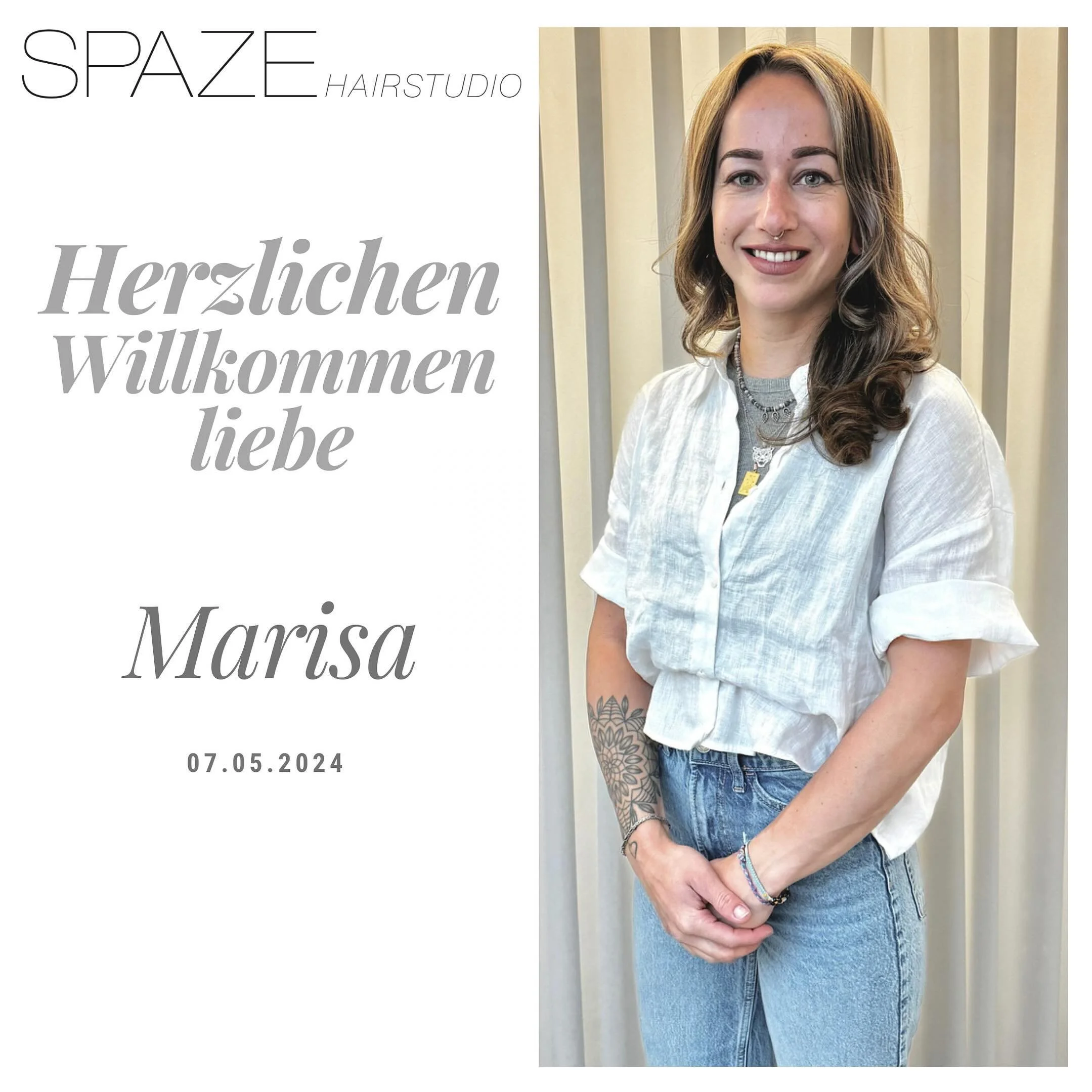 Wir w&uuml;nschen dir einen guten Start bei uns liebe Marisa! 💪🏻☺️