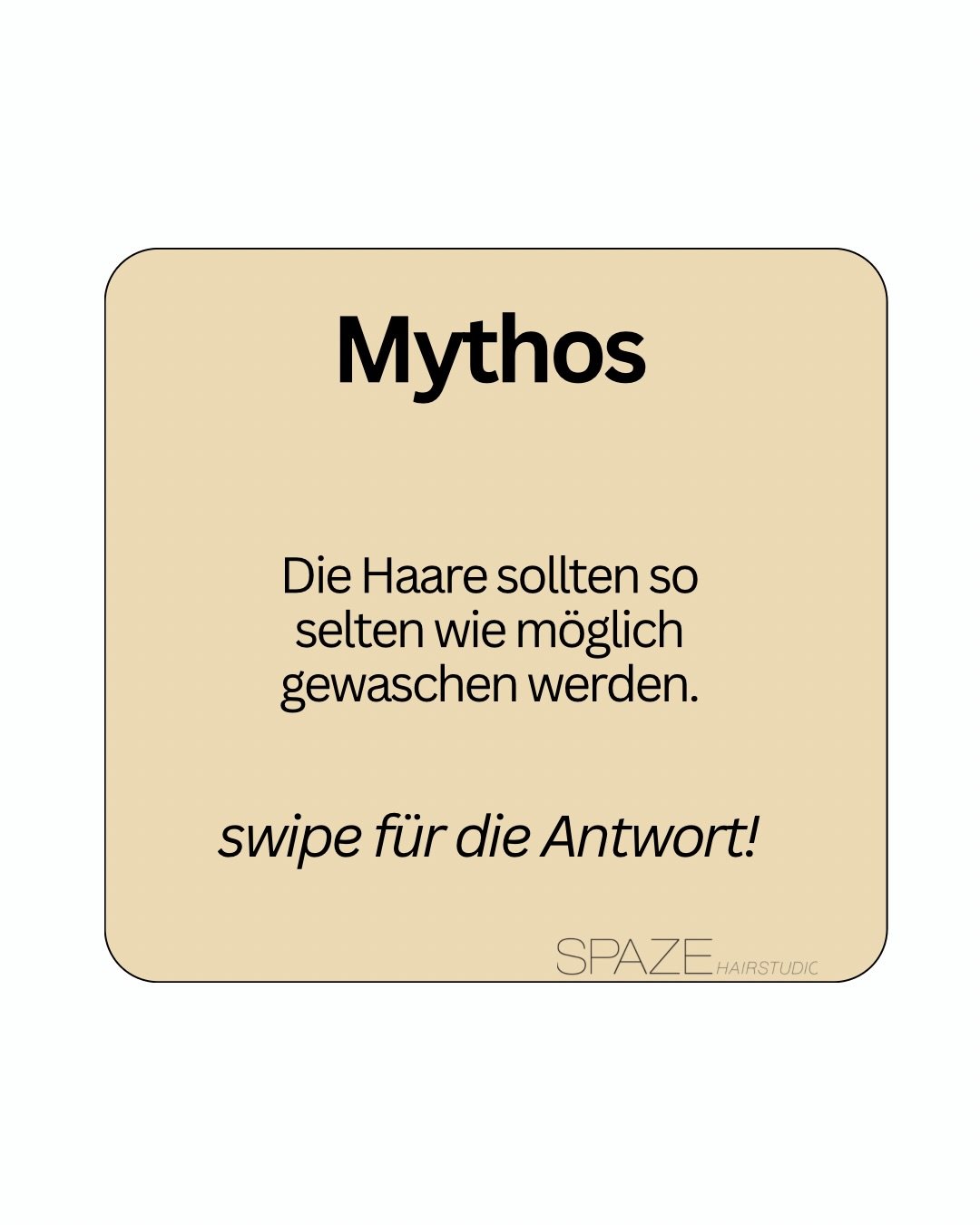 ℹ️ Obwohl alle immer gesagt haben, dass das schlecht sei ❌

#haarmythos #spazehairstudio 

regelm&auml;ssiges haarewaschen bei schnell fettender kopfhaut