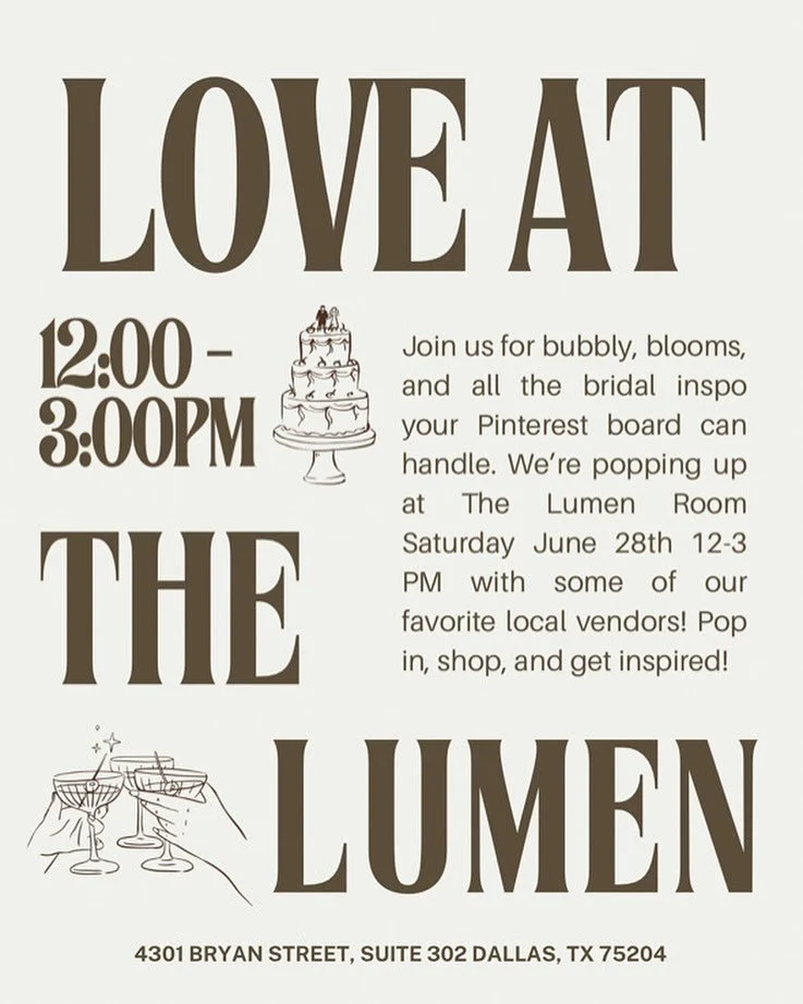 See ya at The Lumen this Saturday 🥰 there will be fun bridal inspiration all around and I will be doing watercolor portraits 👩&zwj;🎨🎨