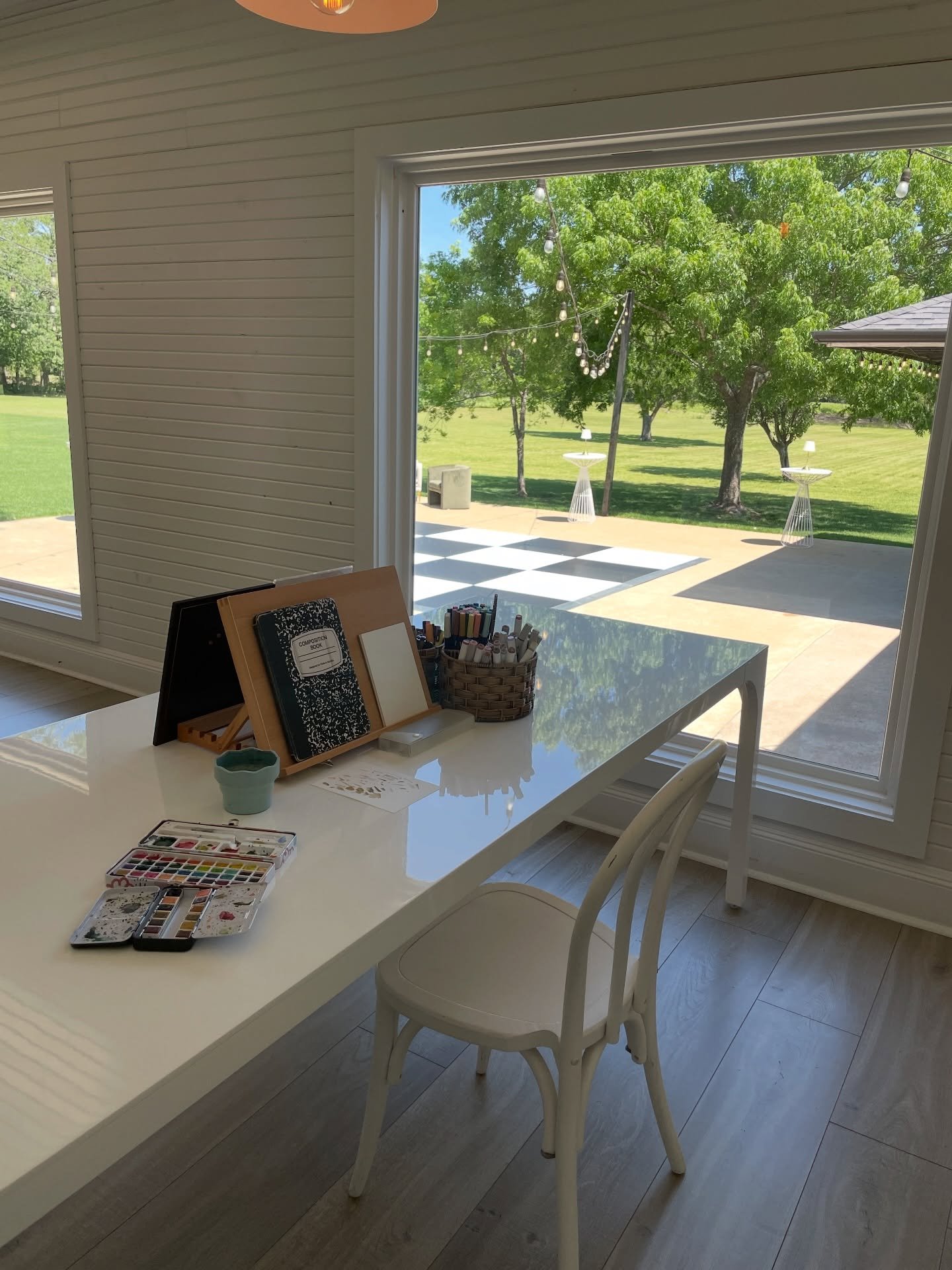 Had such a lovely time painting watercolor portraits for couples at @emersonvenue open house 💗