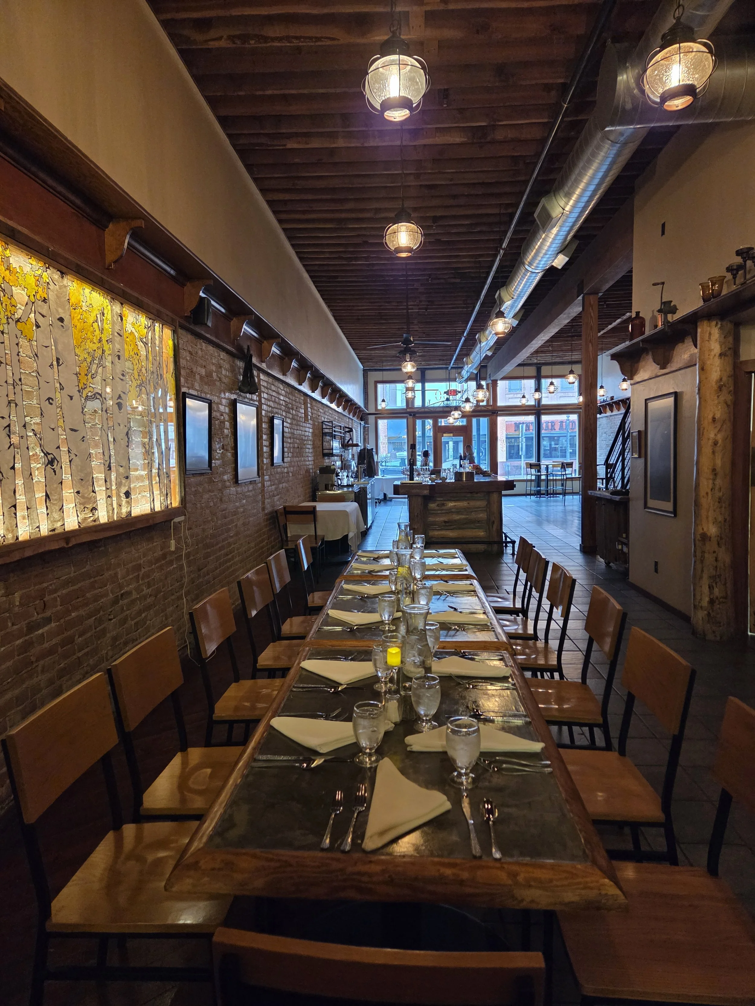 Chef’s table and private dining experience at The 1900 in Livingston Montana