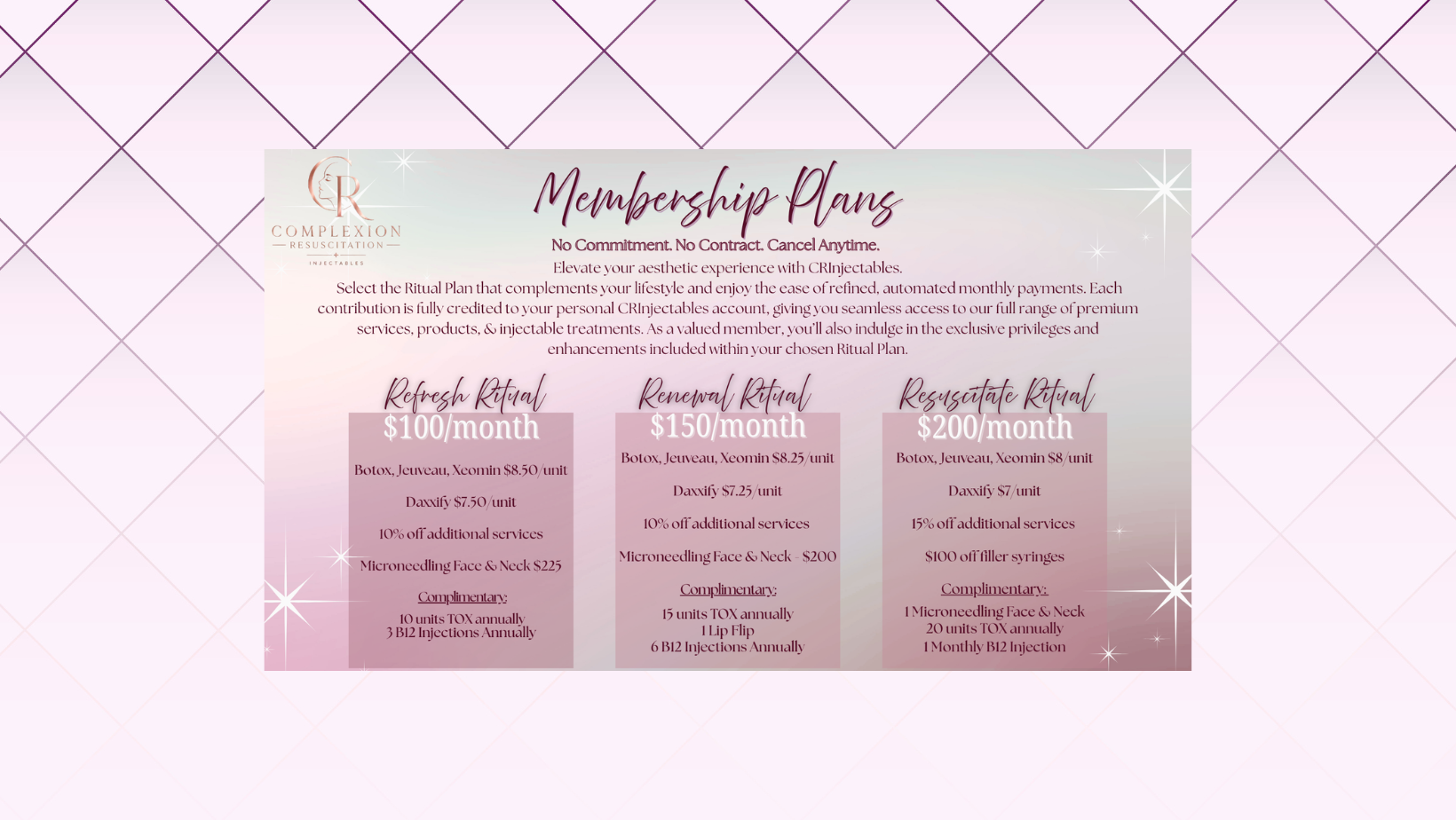 CRInjectables Membership