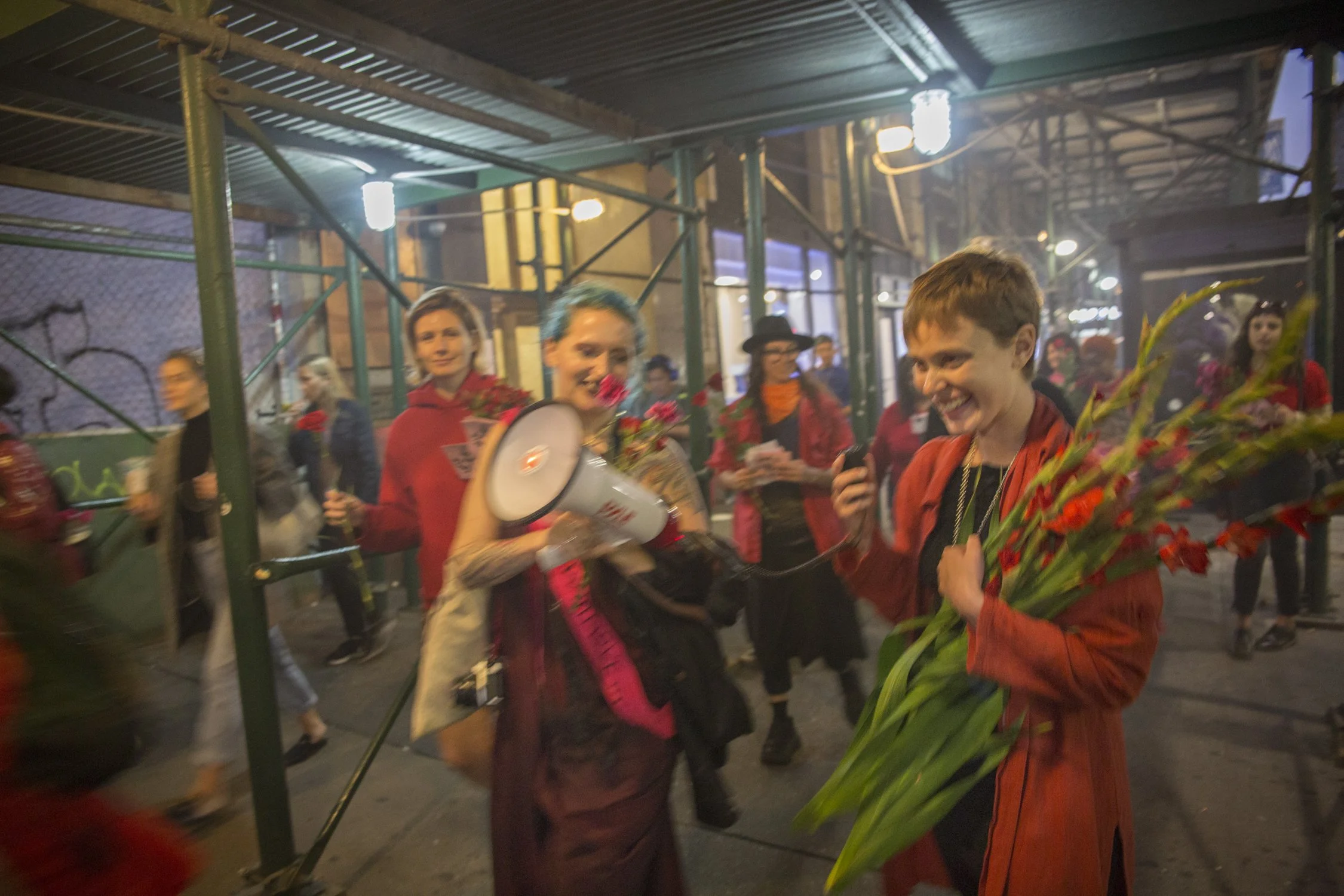 SHE HAS RISEN, 2018, parade organized for Art in Odd Places, funded by Foundation for Contemporary Art