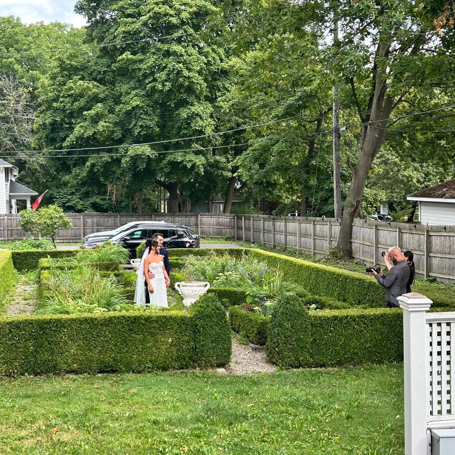 We were thrilled to be the backdrop to this lovely couple's first look photos. 👰🤵

&quot;On the wedding day, my son and his groomsmen came over for the &ldquo;first look&rdquo; and photos. The grounds and the home itself created such a gorgeous bac