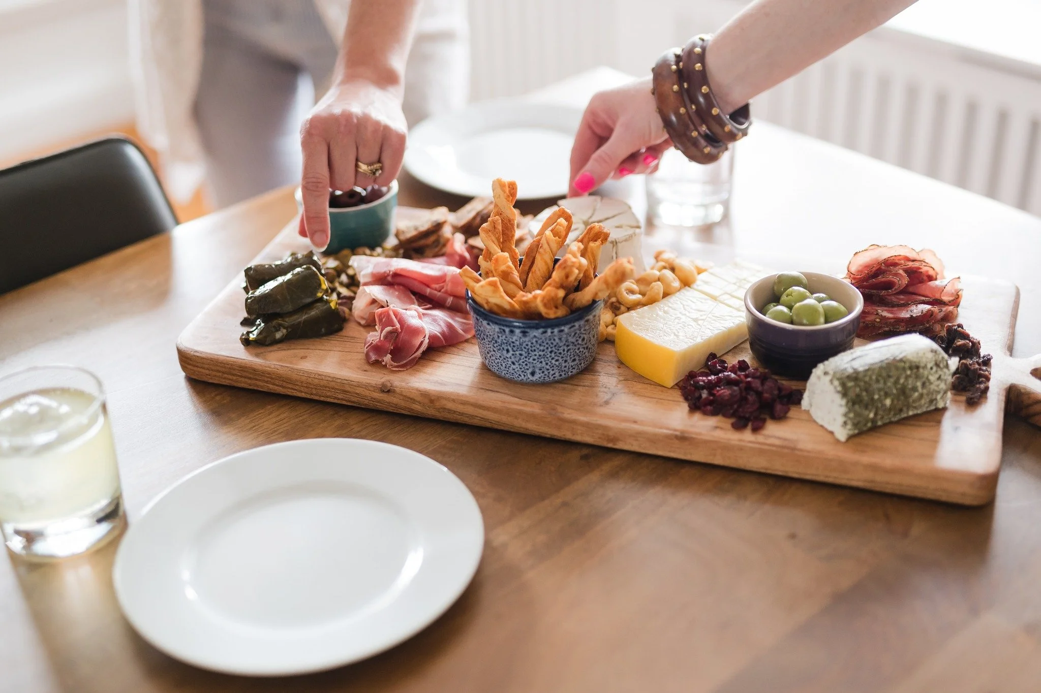 There are lots of great restaurants to choose from in Canandaigua. Or you could tuck into a quiet night at the Guesthouse with a charcuterie board. It's the perfect "we've just driven six hours to get here and don't want to think about going bac