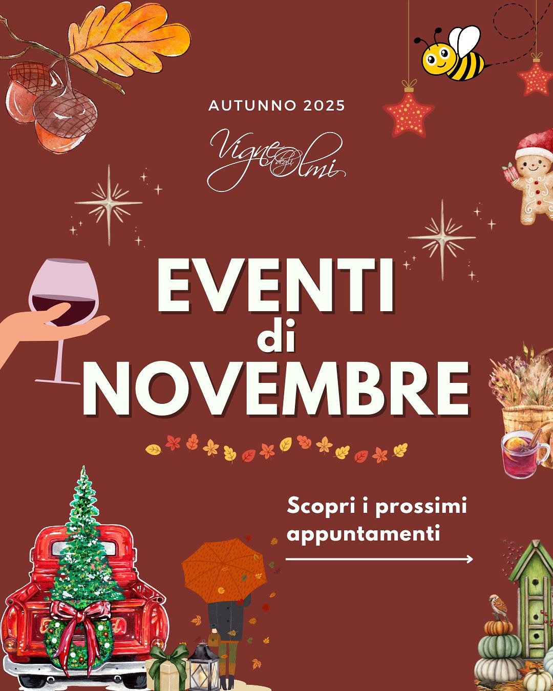 🍁Novembre &egrave; un mese che invita a rallentare, a stare bene e a godersi piccoli momenti ✨
Abbiamo preparato due appuntamenti speciali per farlo insieme.

Scorri le slide 👉 e scopri tutti gli eventi del mese.
&bull;
#novembre #eventiautunno #ev