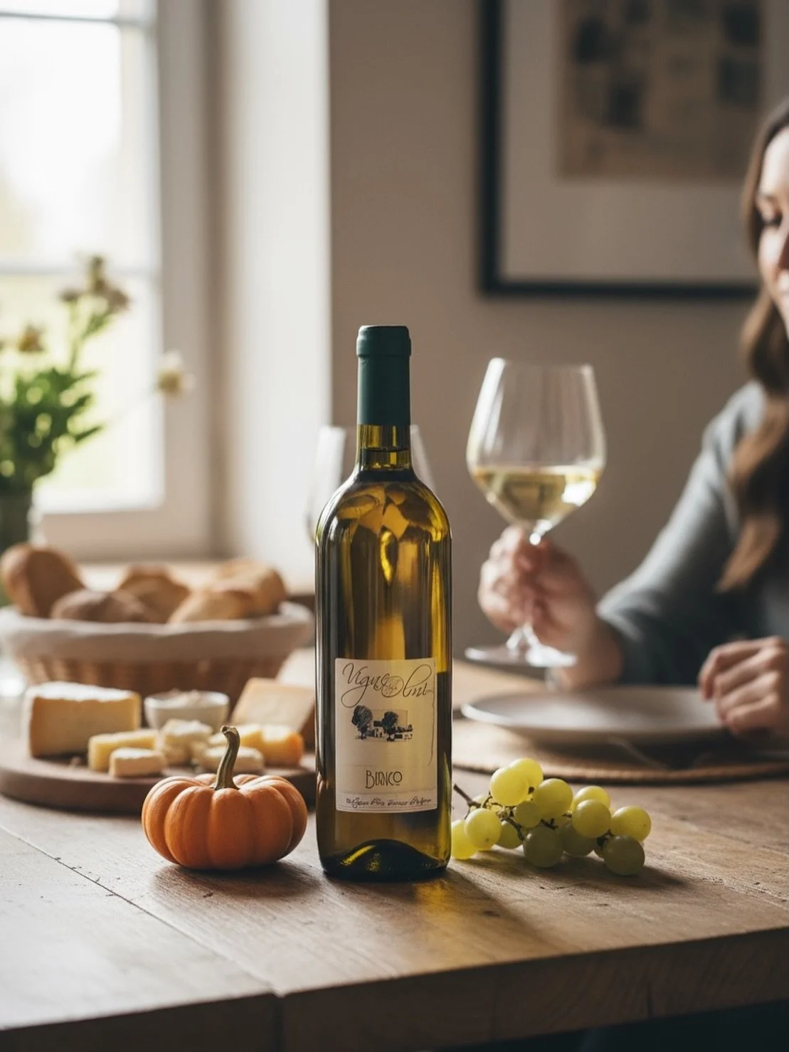 Una tavola, del pane, un po&rsquo; di formaggio&hellip; e il nostro Bianco.✨

Fresco, leggero e profumato, &egrave; il vino che stappiamo quando ci ritroviamo, quando si chiacchiera e ci si prende il tempo per stare insieme.
Da condividere cos&igrave