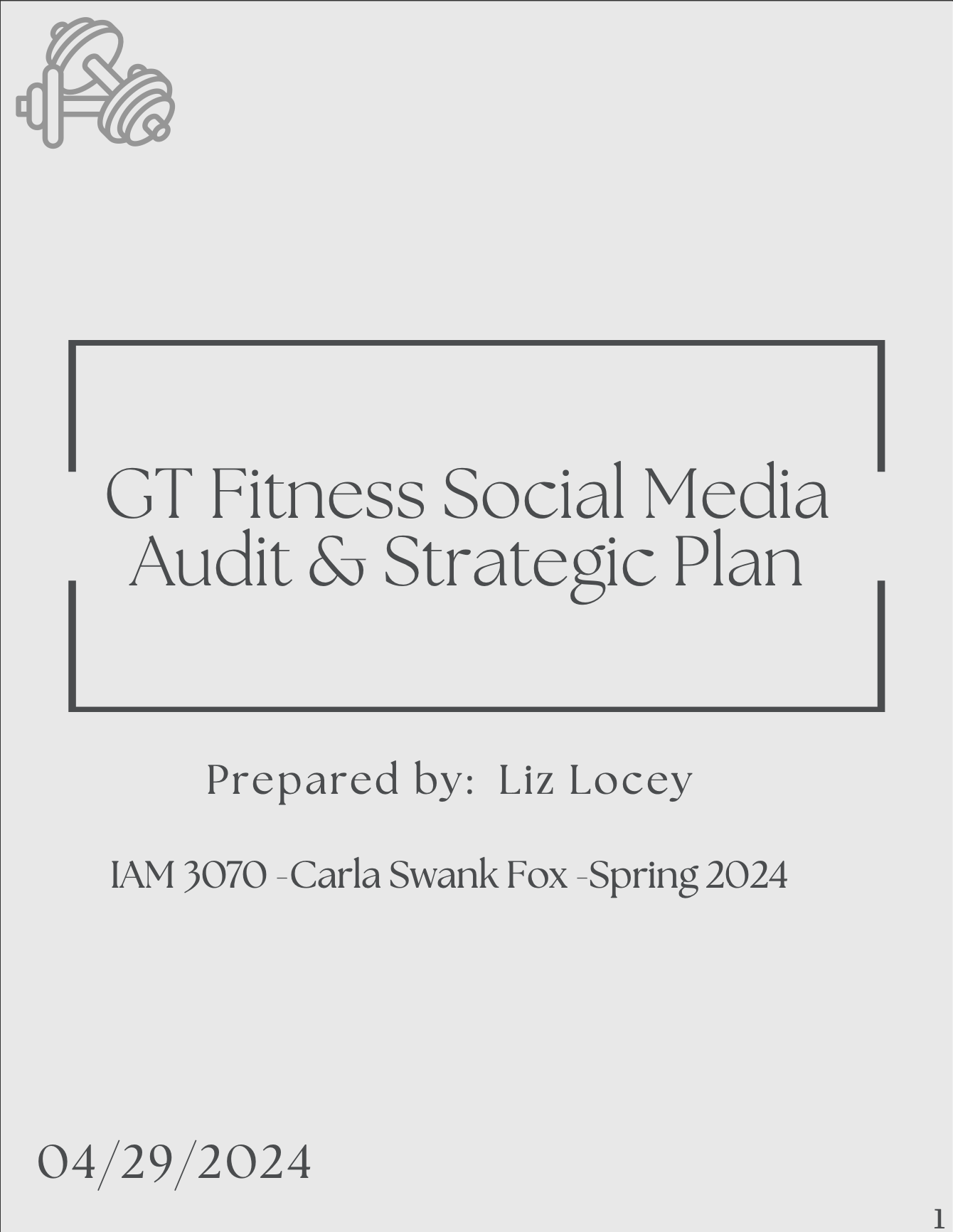 Social Media Audit & Strategic Plan