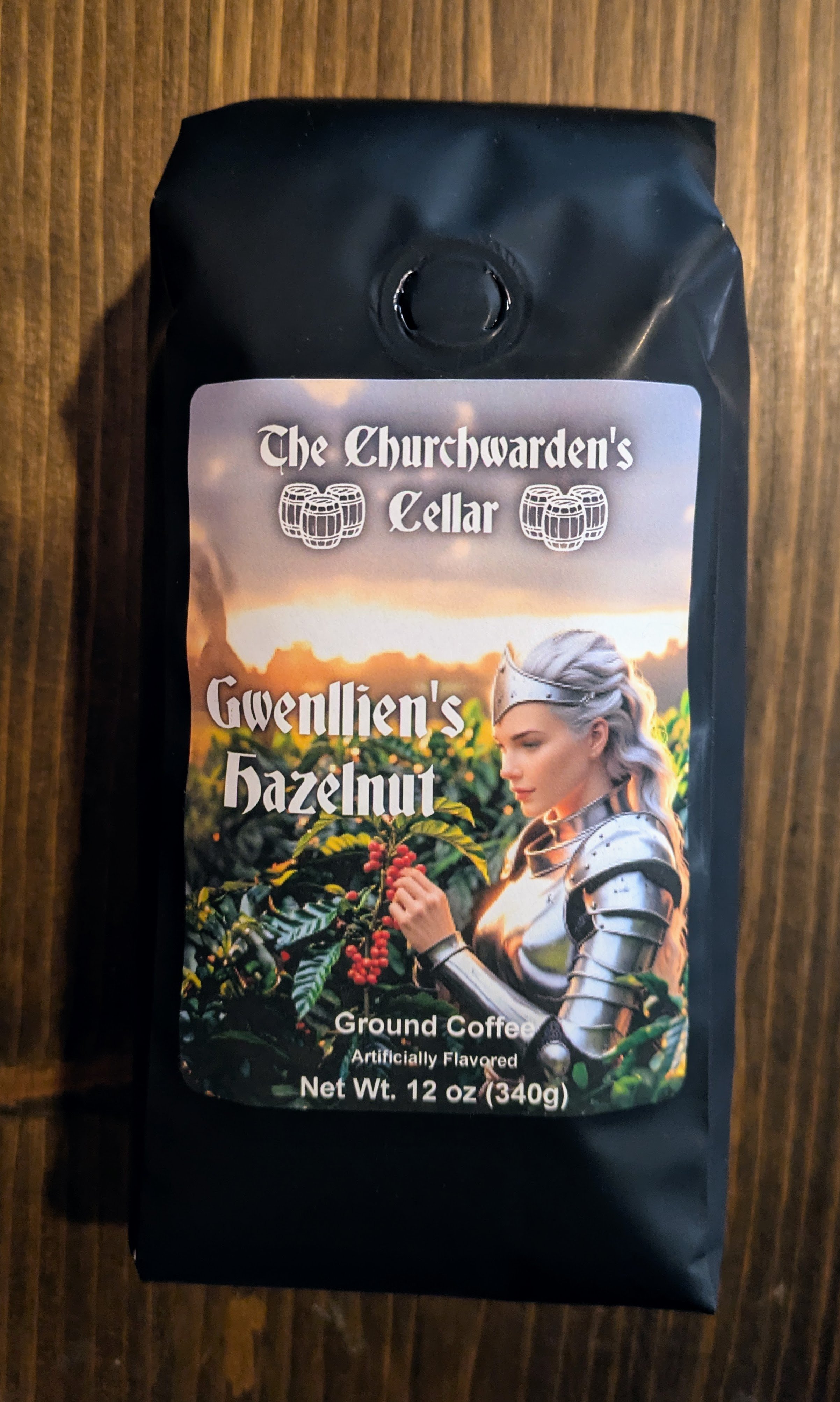 Gwenllien's Hazelnut Coffee Blend (12oz, Ground Coffee)