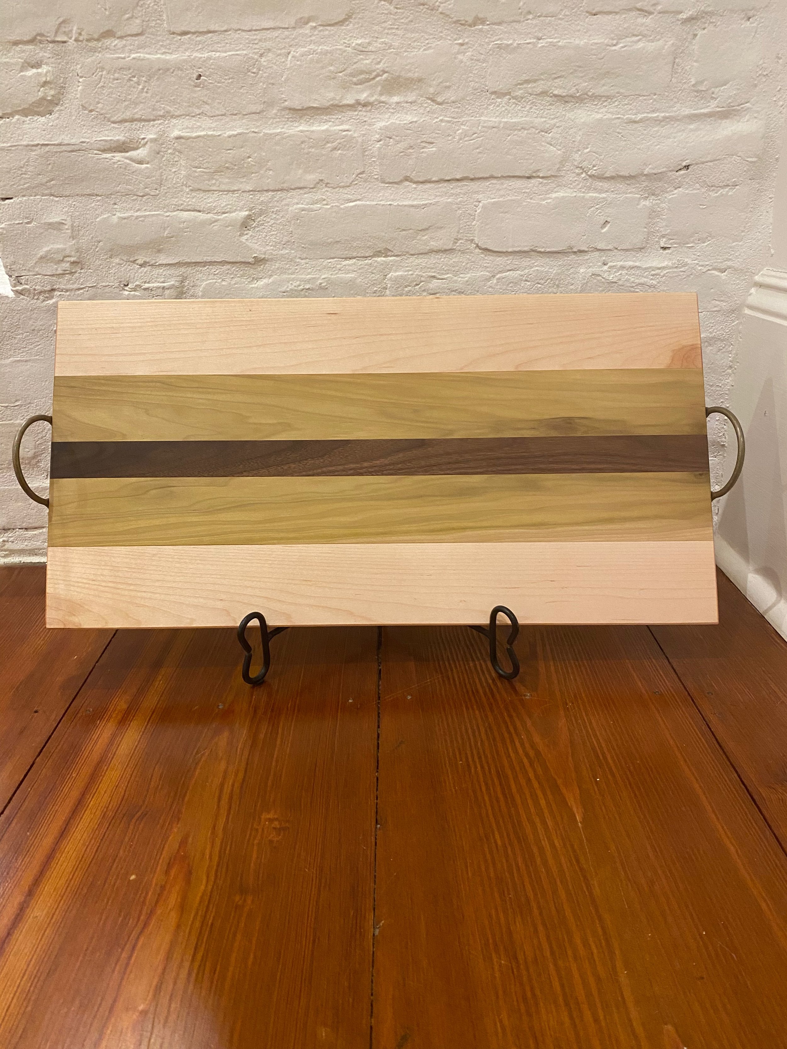 Poplar Striped Serving Tray