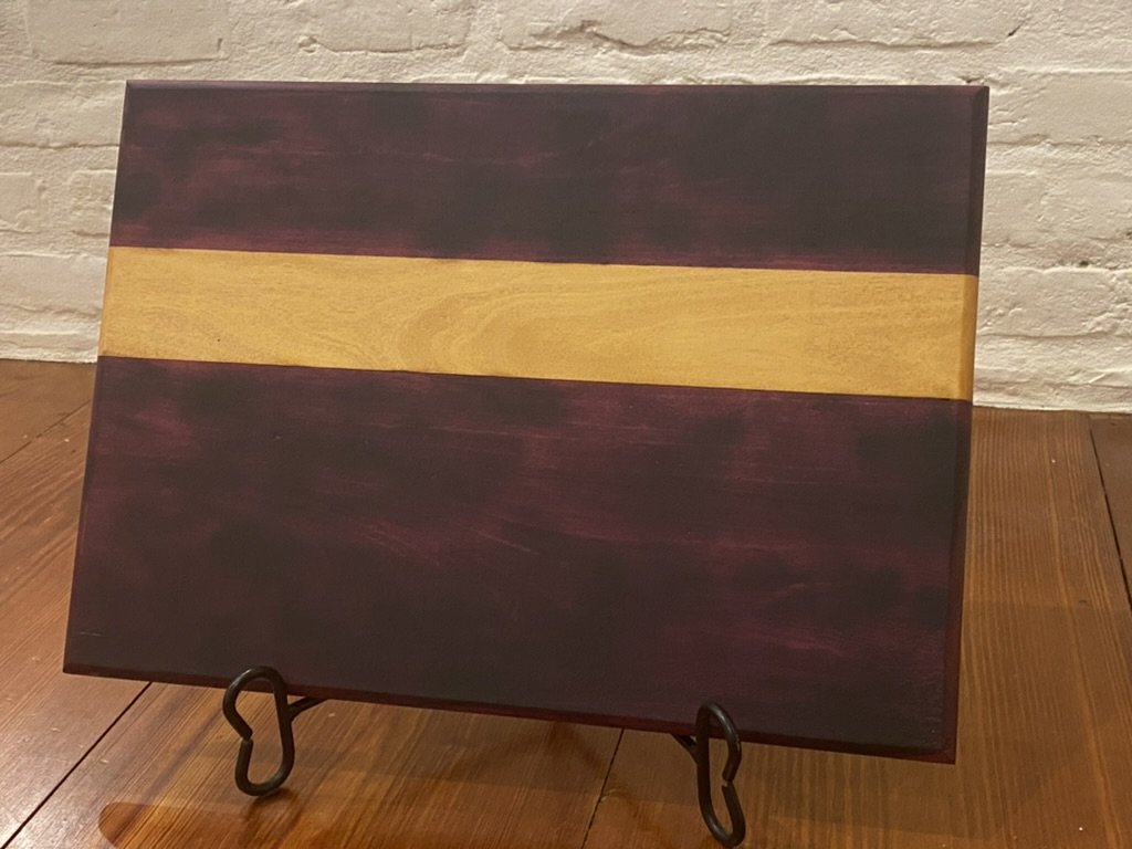 Dark Purple & Gold Cutting Board