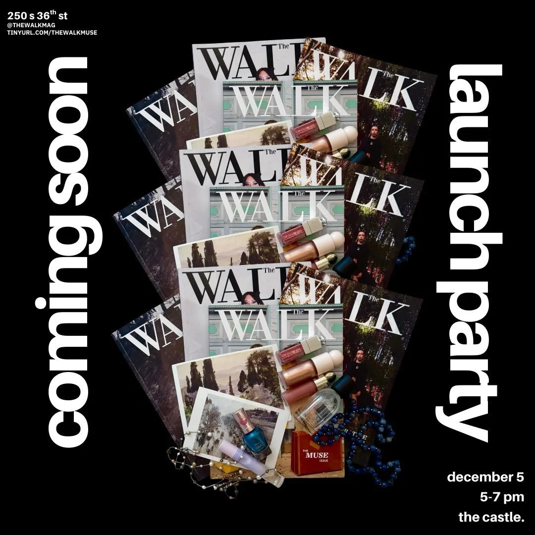 Come pick up our new issue at The WALK Launch Party TOMORROW, 5-7 pm at Castle. We can&rsquo;t wait to see you there!

RSVP at tinyurl.com/thewalkmuse