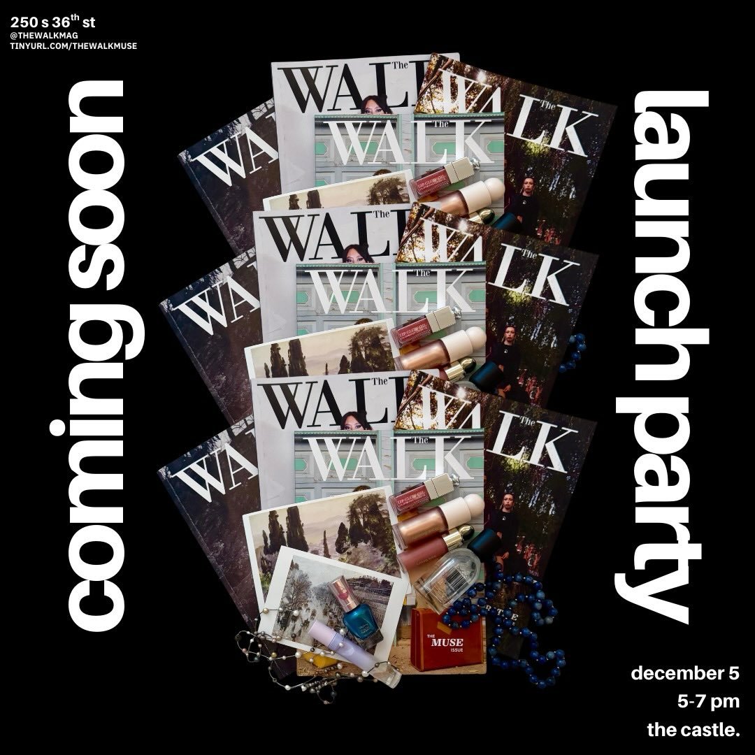 Come pick up our new issue at The WALK Launch Party TOMORROW, 5-7 pm at Castle. We can&rsquo;t wait to see you there!

RSVP at tinyurl.com/thewalkmuse