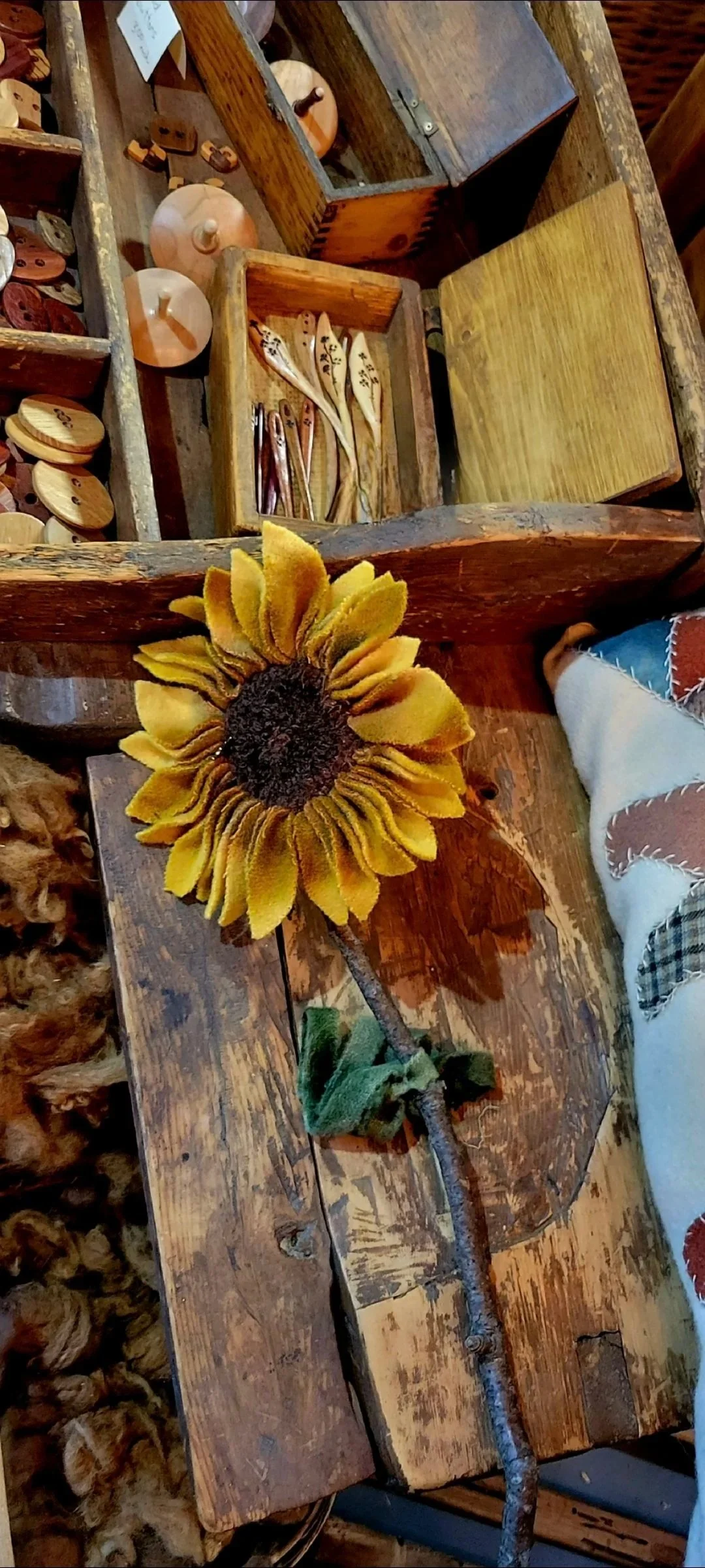 Wool Sunflower workshop!