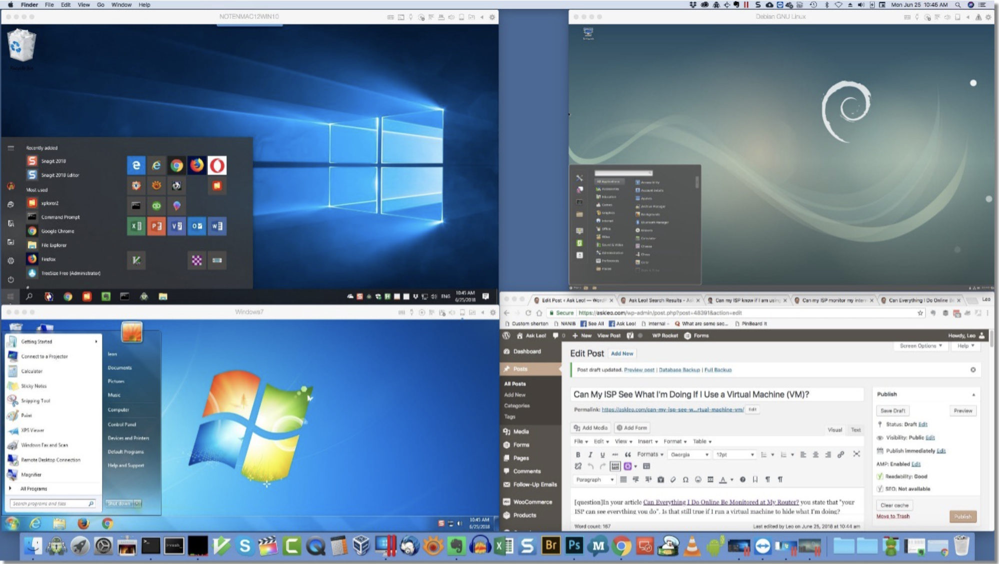 Working with Virtual Machines