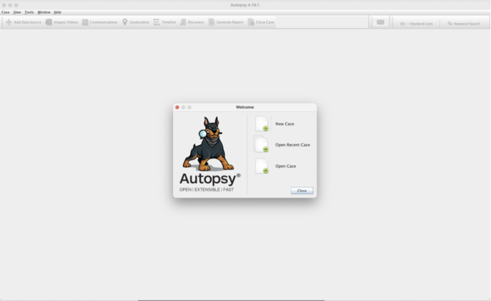 Installing Autopsy on macOS Big Sur