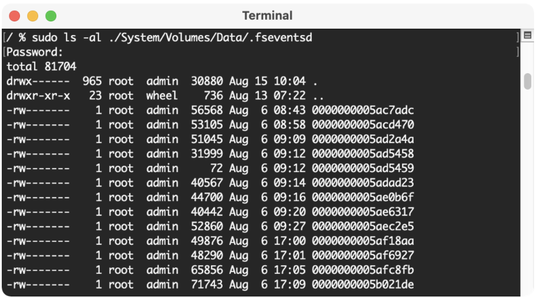 macOS Forensic Artifacts