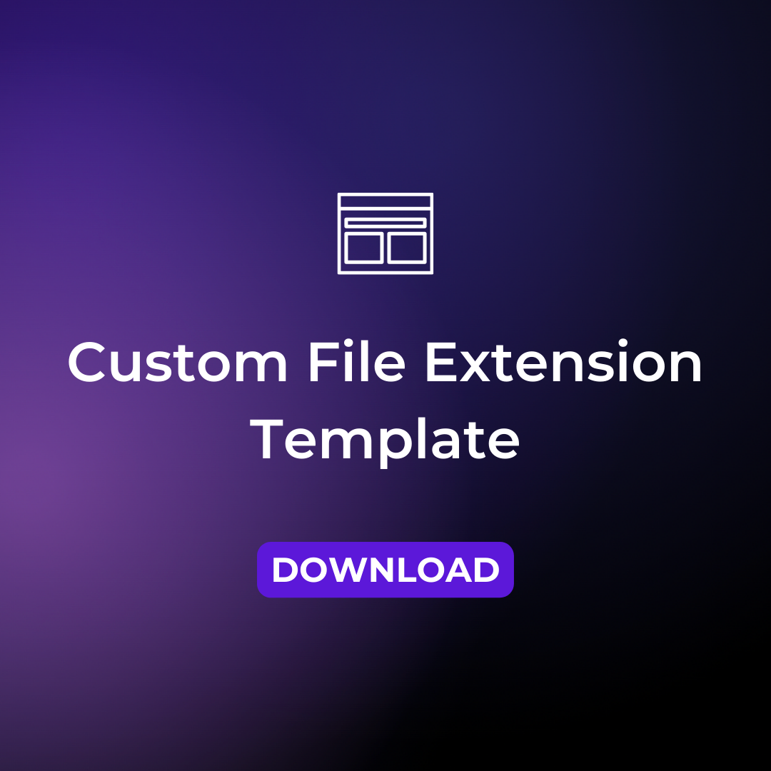 Custom File Extension