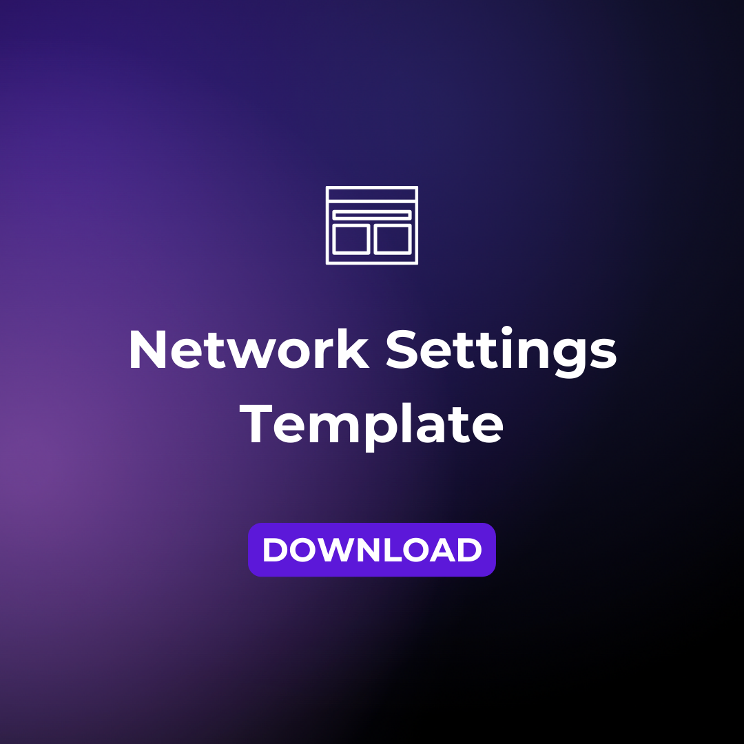Network Settings Template