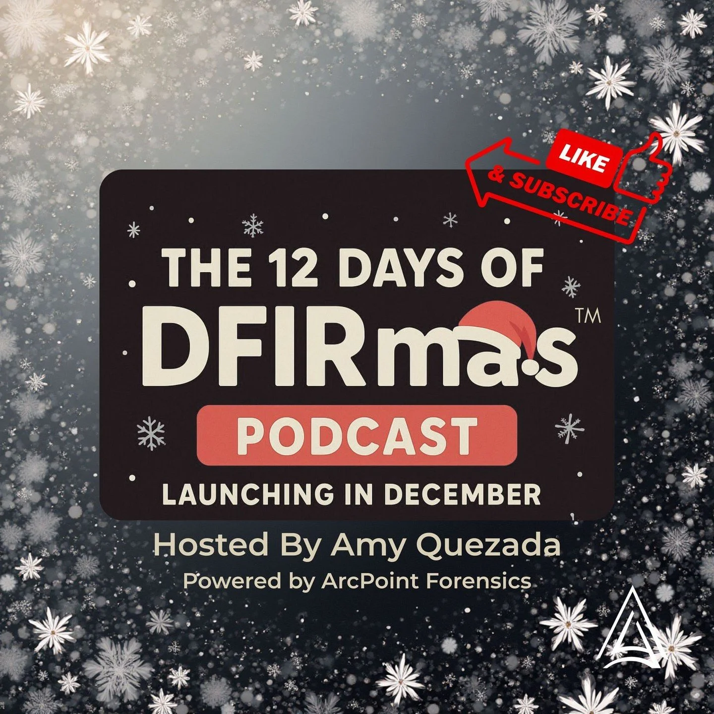 🎄 Get ready for The 12 Days of DFIRmas&trade; &mdash; a festive podcast series hosted by Amy Quezada from ArcPoint Forensics!

12 days. 12 guests. 12 stories that unwrap the lighter side of DFIR, community, and holiday cheer.

🎁 Subscribe to our Yo