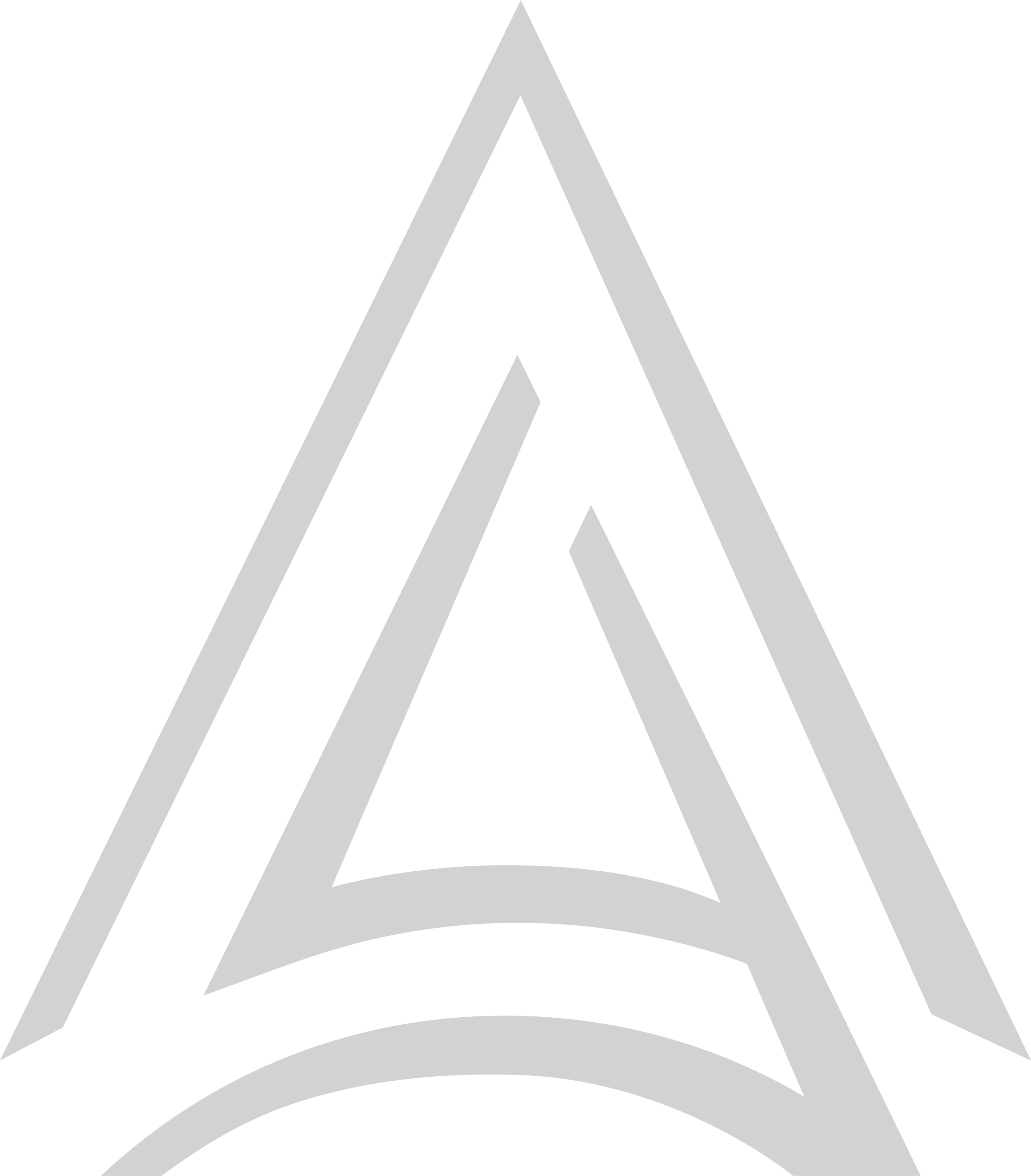 Black and white geometric logo with stylized triangles and lines.