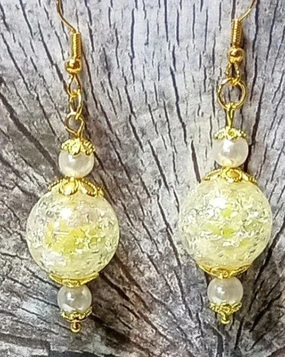 Glimmering Golden Glow Earrings
