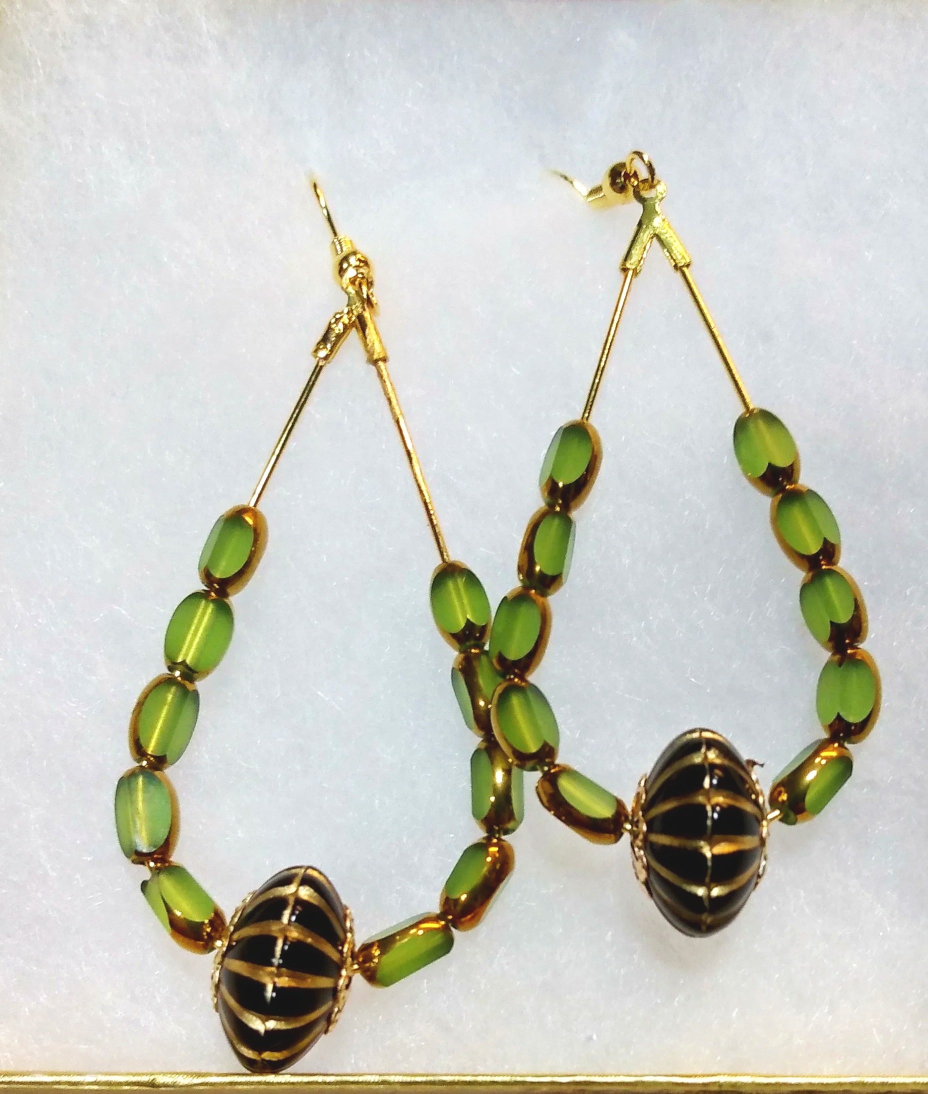 Green Goddess Boho Earrings