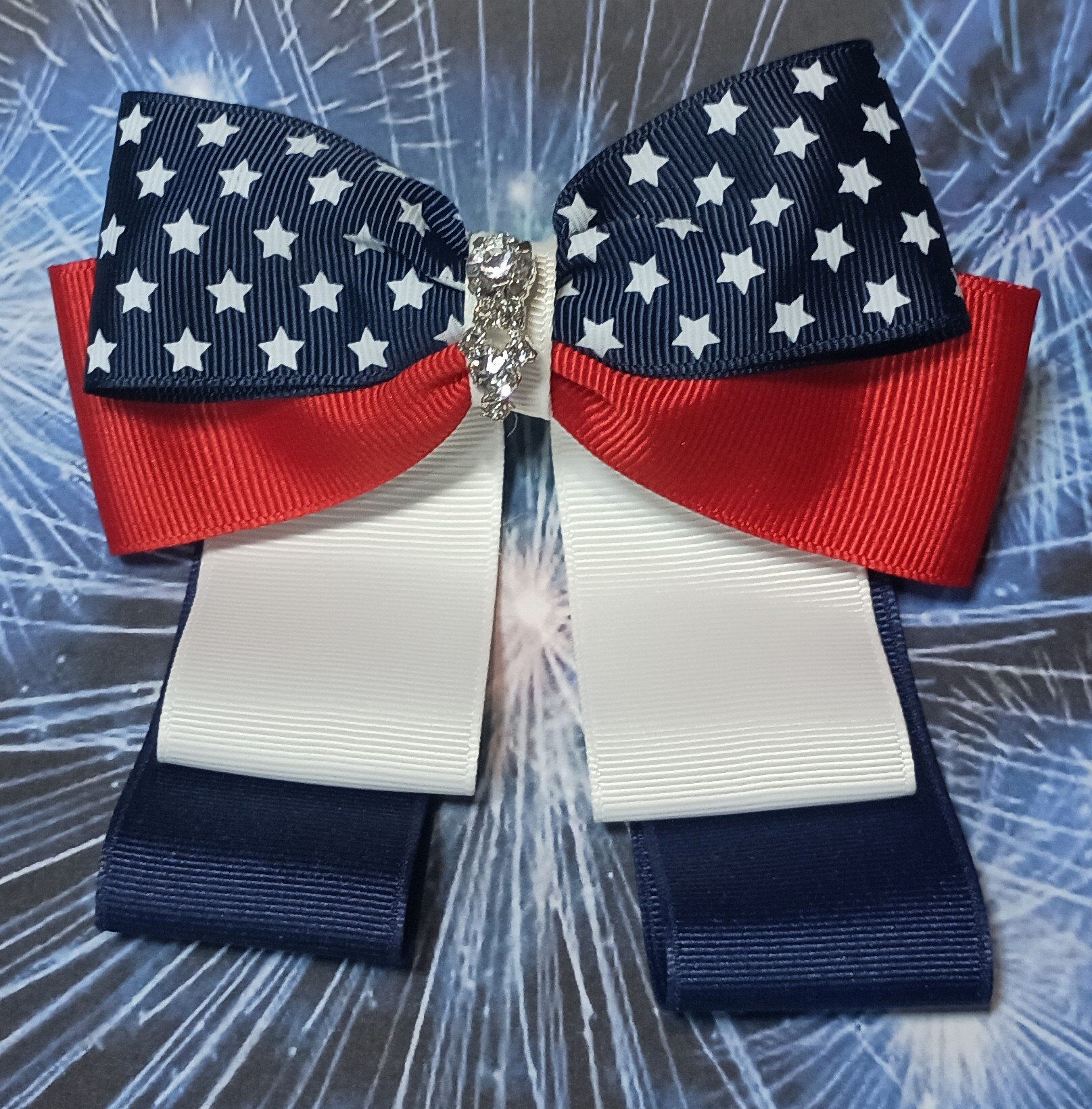 Stars and Sparkle Hair Bow