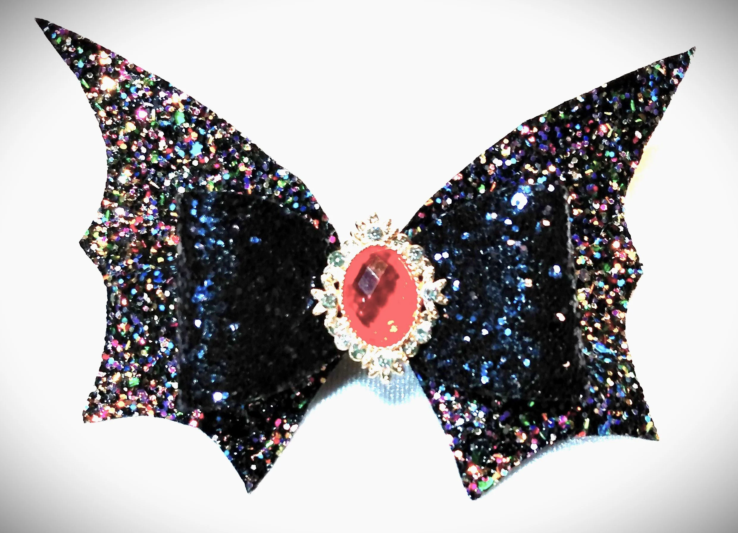 Midnight Sparkle Bat Hair Bow