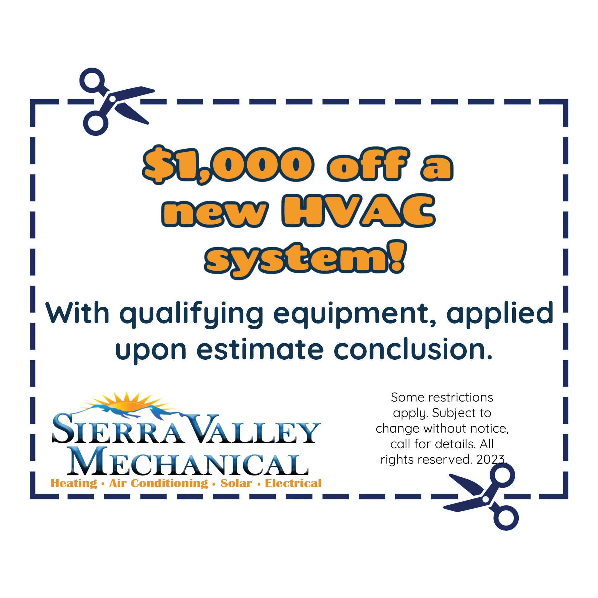 Coupons — Sierra Valley Mechanical