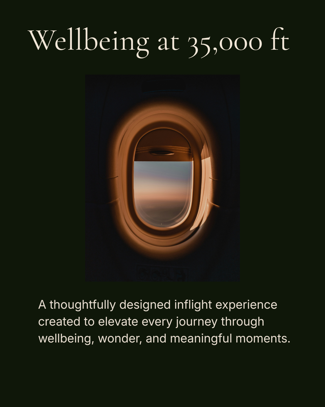 Wellbeing at 35,000 ft