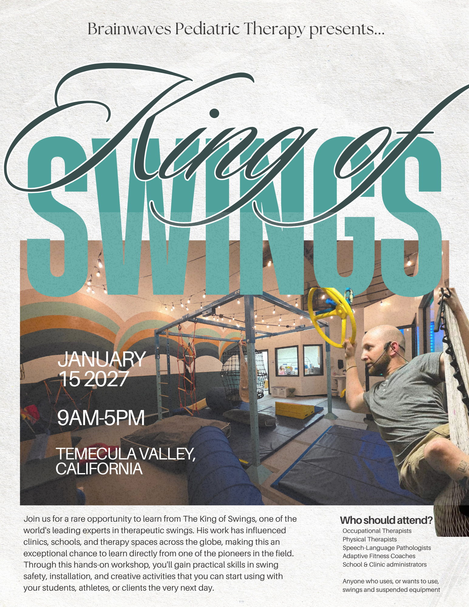 King of Swings Workshop