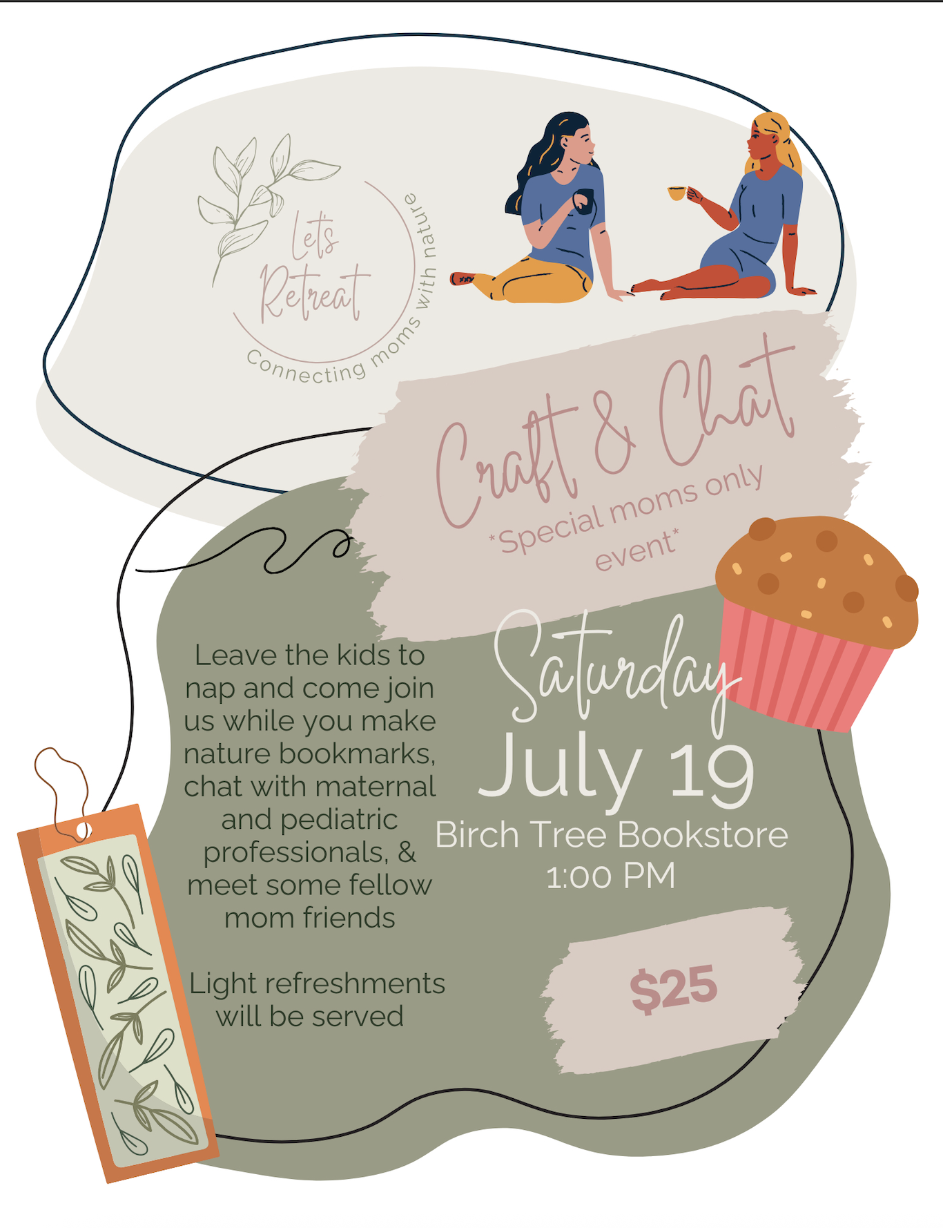 Bookmark Making for Moms w/ Let’s Retreat Programs