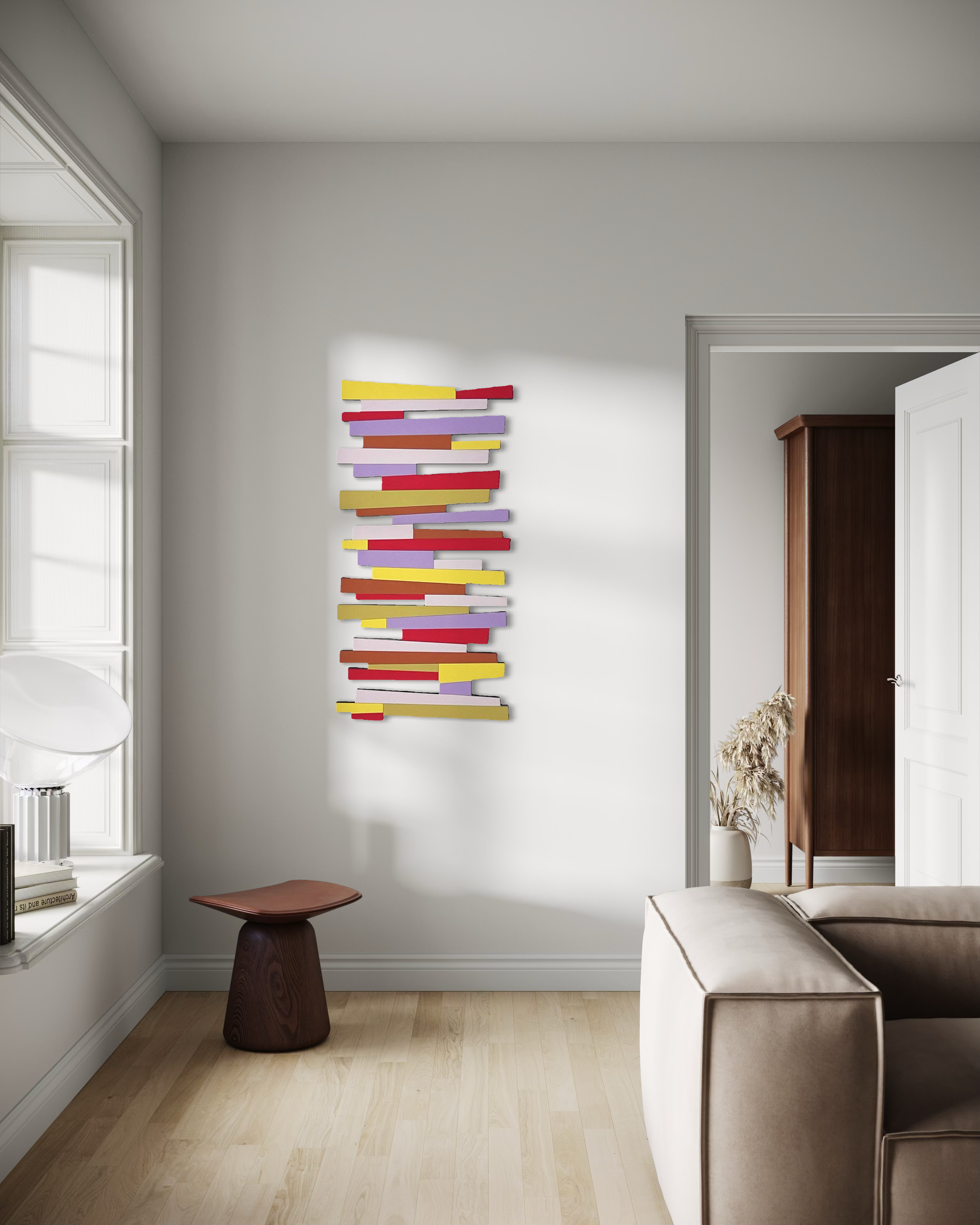 Maria-Atanackocic-Maluda-spectra-geometric-colourful-abstract-wall-sculpture-assemblage.png