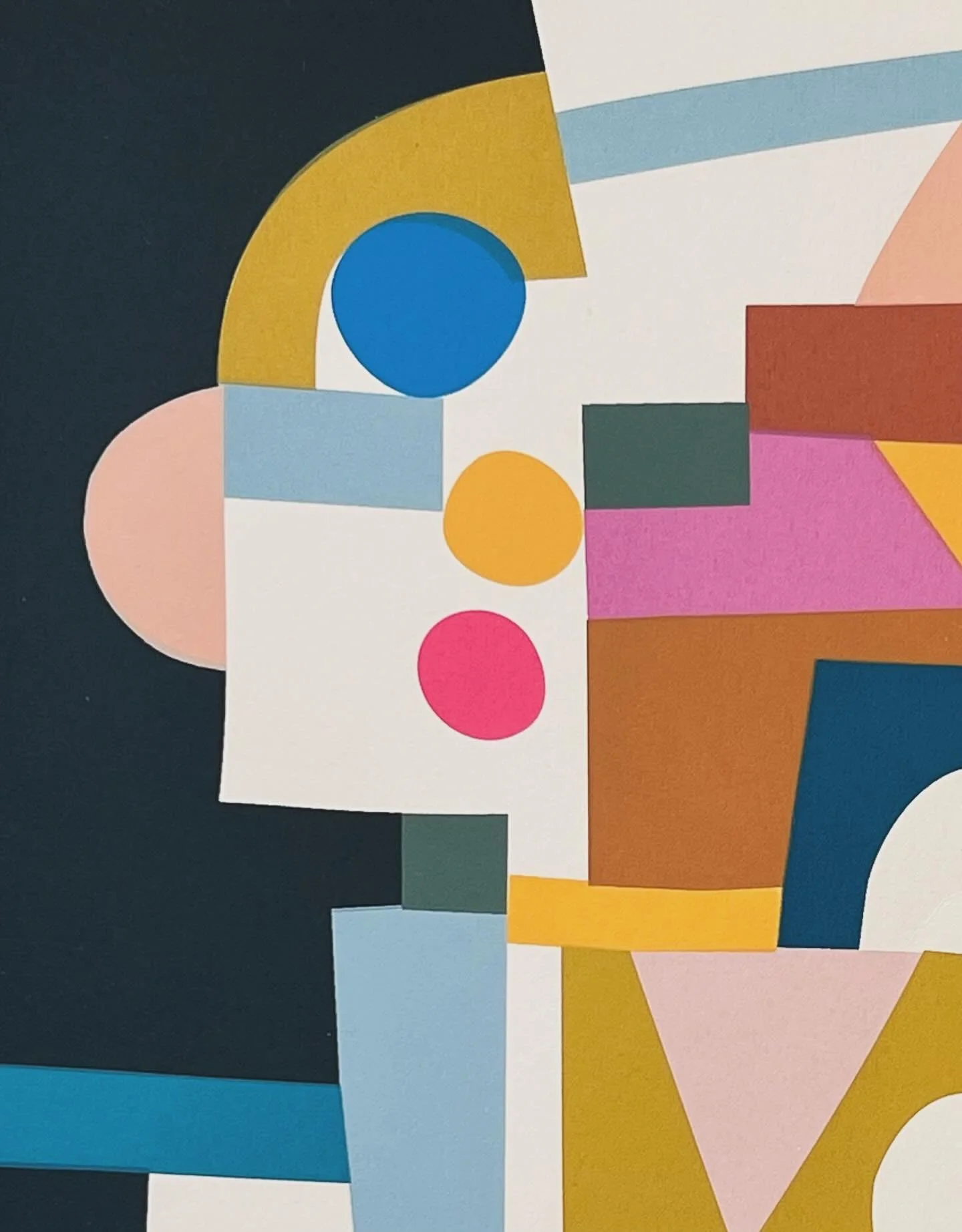 A detail from my most recent screen print, &lsquo;Play, In Between Times&rsquo;. 

This work will be on show in Ballinglen Museum of Art, Co. Mayo from 1st May to 3rd August. The exhibition will feature original fine art prints from Graphic Studio Du