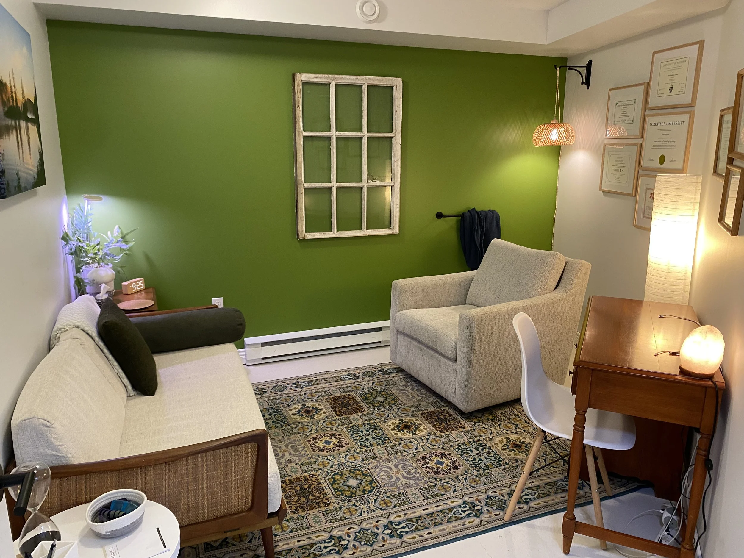 Soothing counselling space