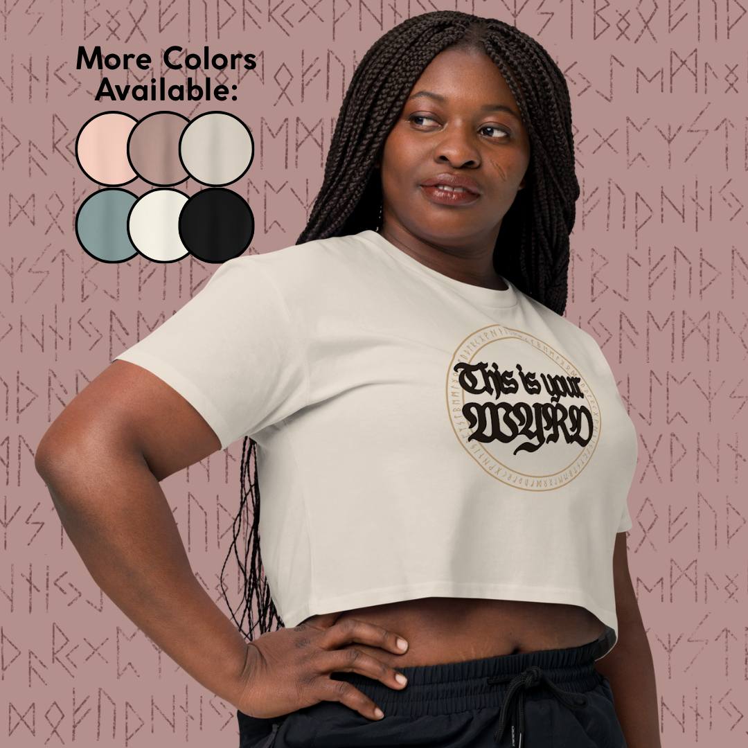 Wyrd Crop Top (Dark Lettering)