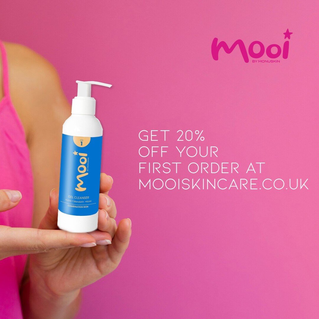 Sign up to our newsletter at mooiskincare.co.uk and get 20% off your first order! #teenskin #teenskincare