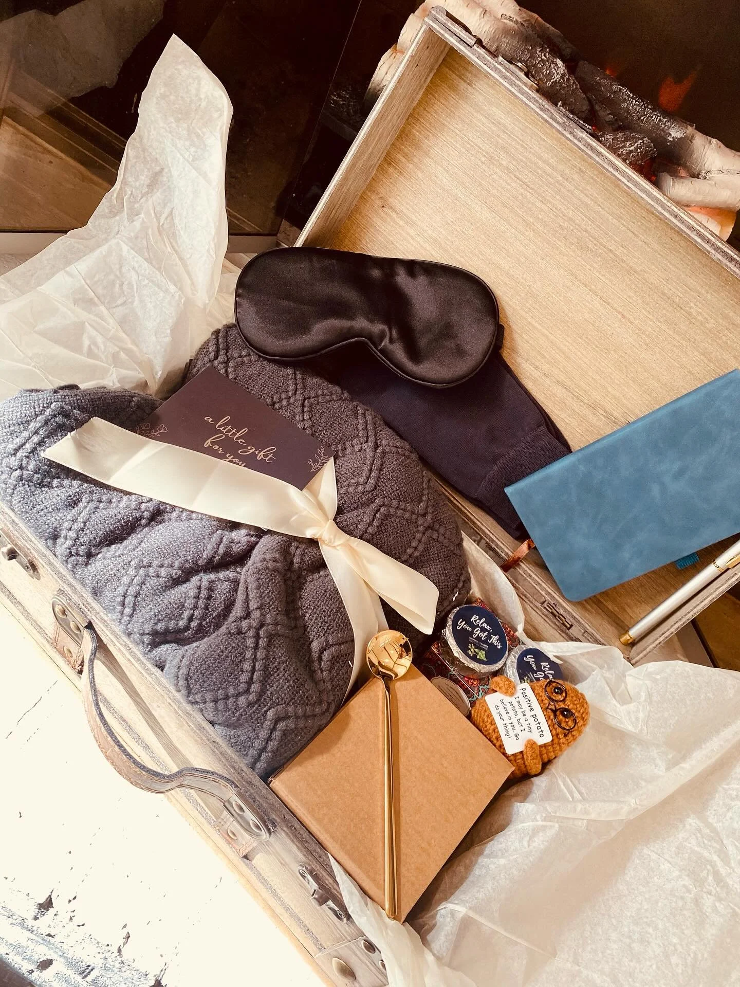 Congratulations to our most recent Win it Wednesday Winner! A distinguished self care suitcase! Happy New Year New You!