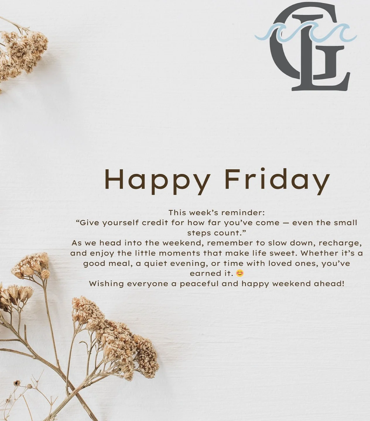 ✨ Positive Friday Vibes at Gateway Lakes ✨
This week&rsquo;s reminder: perfection is overrated&hellip; but good vibes, kindness, and a little laughter? Those are the real wins. 😌🌿
Whether you checked off your to-do list, survived a long week, or ju