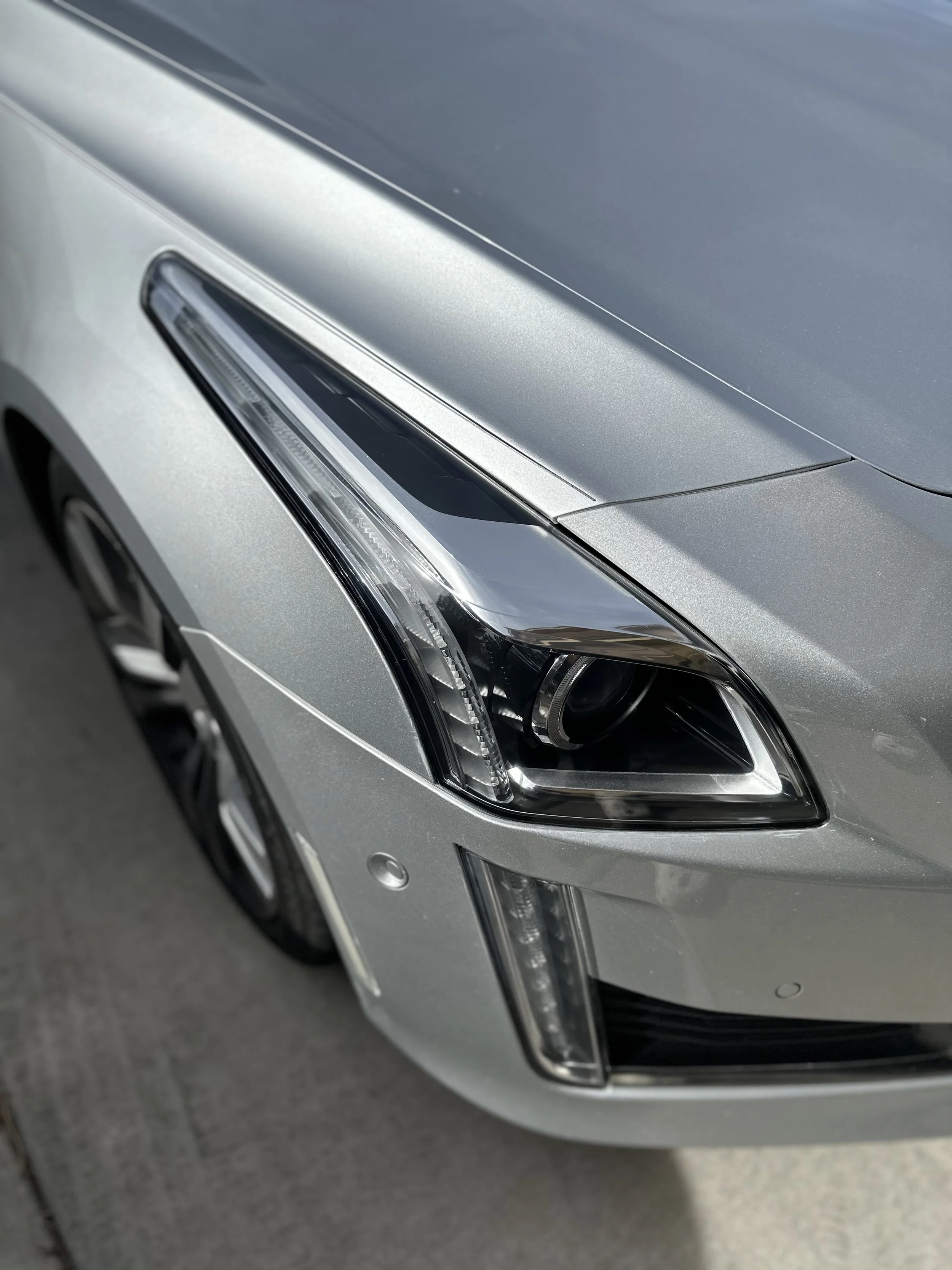 headlight restoration on Cadillac