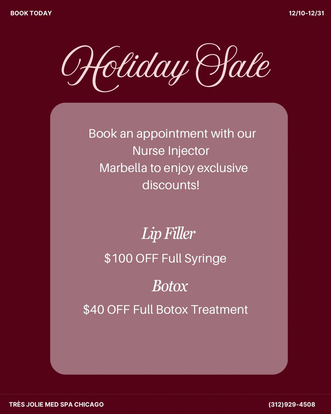 Black Friday Botox Sale