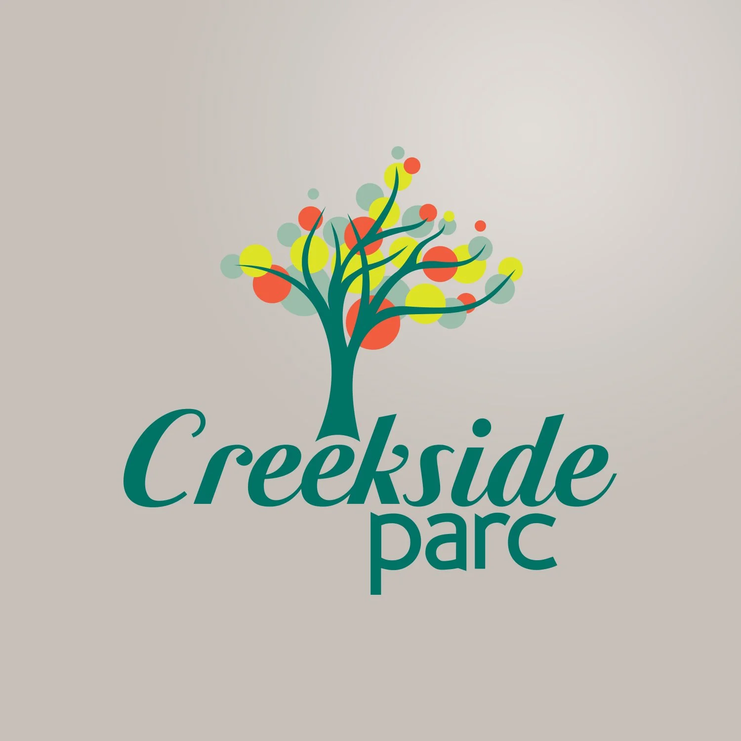 Creekside Parc: Logo design for a neighborhood development, single family homes. 