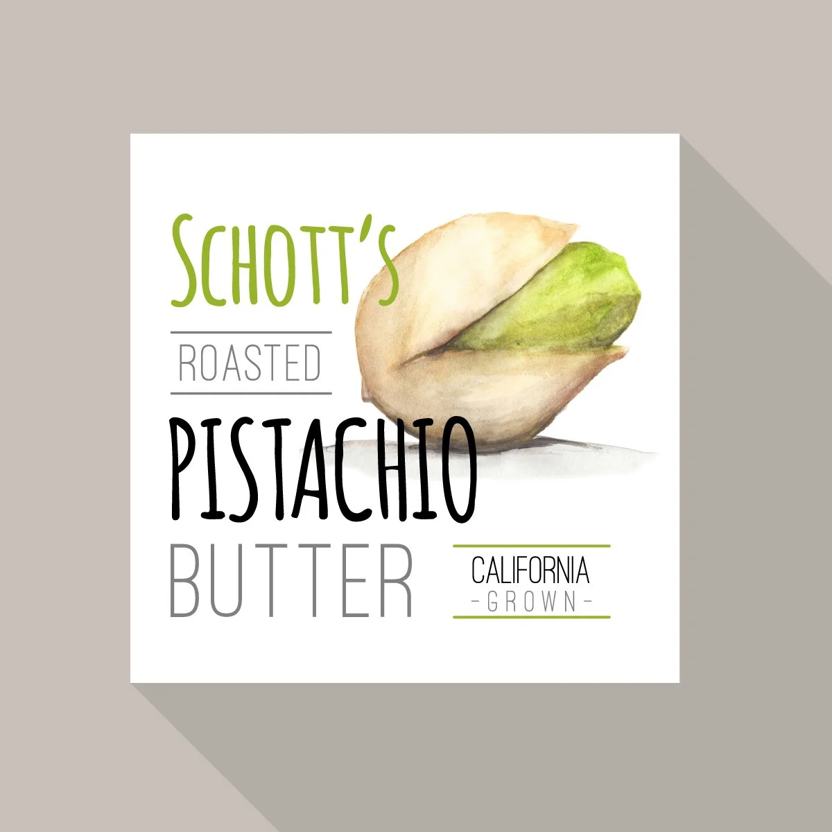 Schott's Pistachio Butter - Logo/Label