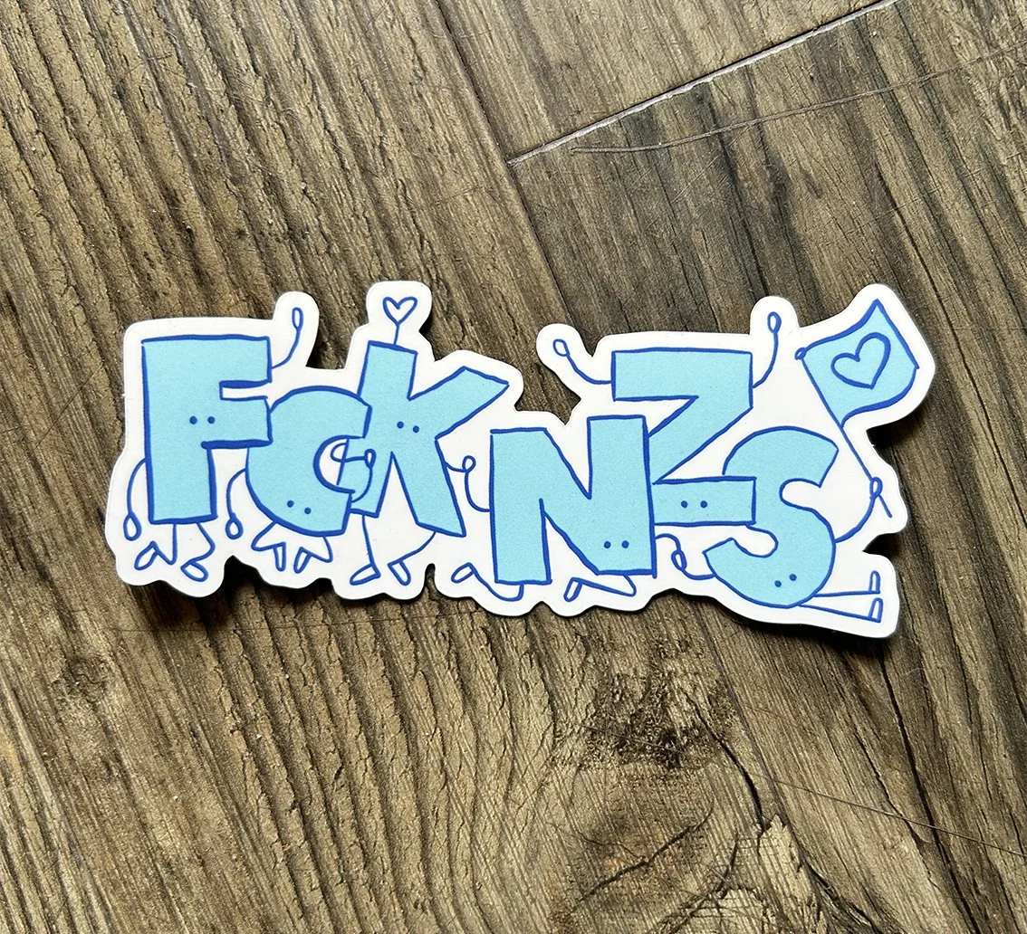 Sticker FCK NZS lang