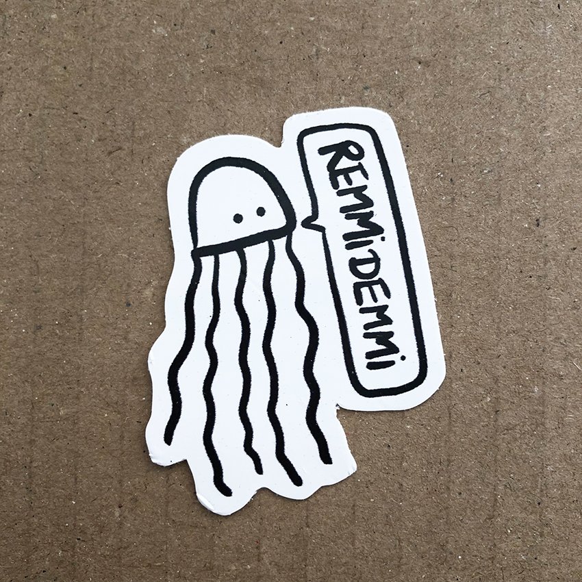 Sticker // remmidemmi // qualle