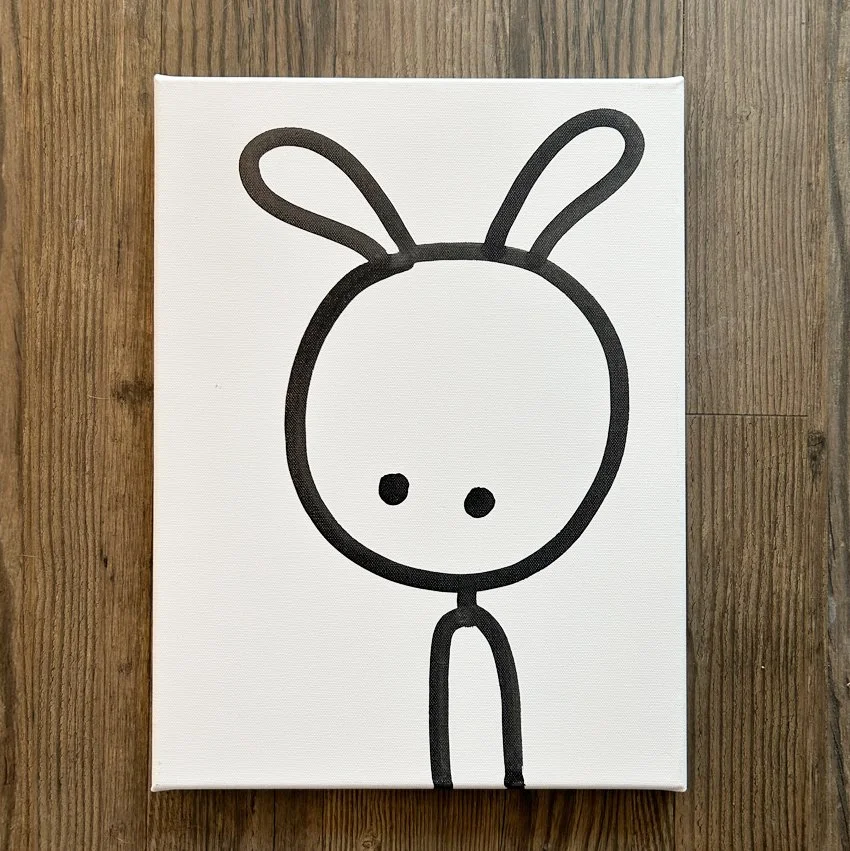 Leinwand 30x40 cm // hase