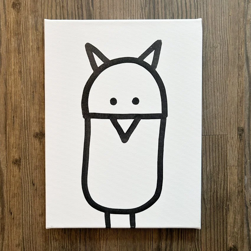 Leinwand 30x40 cm // eule