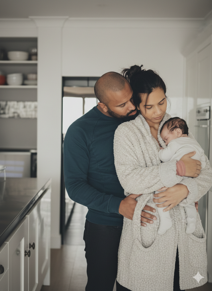parents with newborn