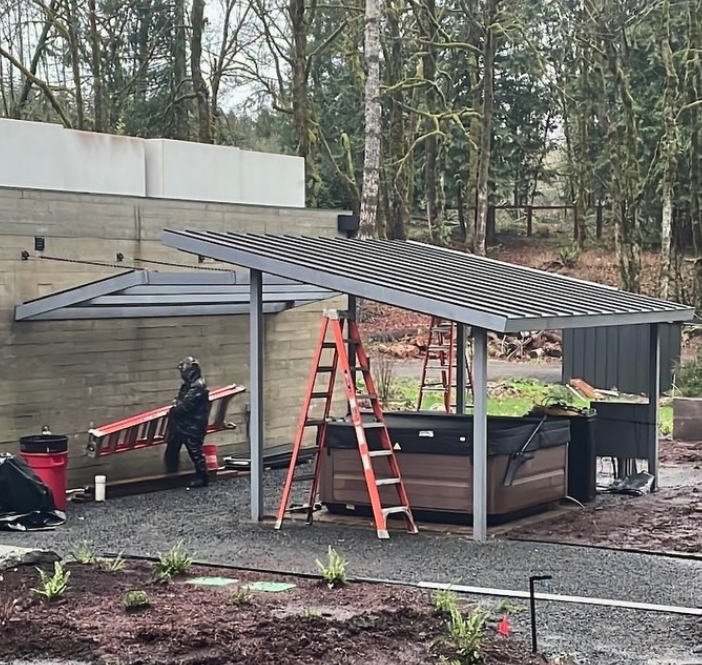 Got a custom project but no way to start? Send us your details and we can make your projects come to life like this overhead hot tub cover!